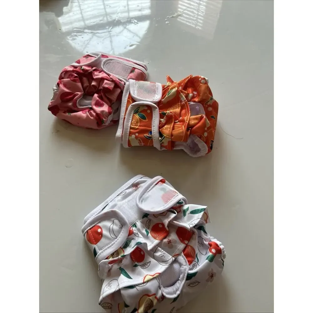 Washable Dog Diapers Female 3 Pack Reusable Highly Absorbent Doggie Diaper, F...